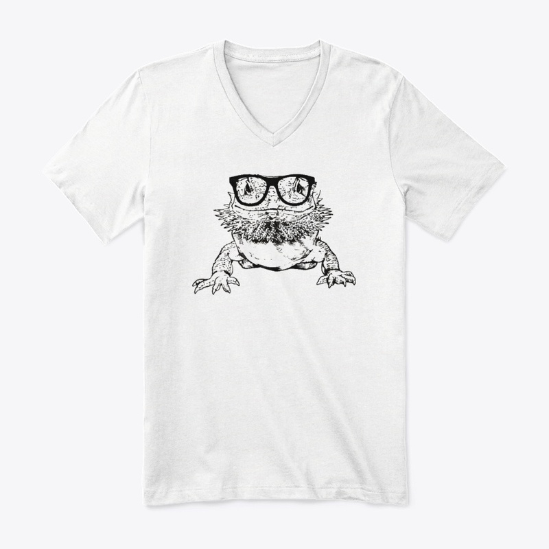 Bearded Dragon Nerdy Glasses Animal