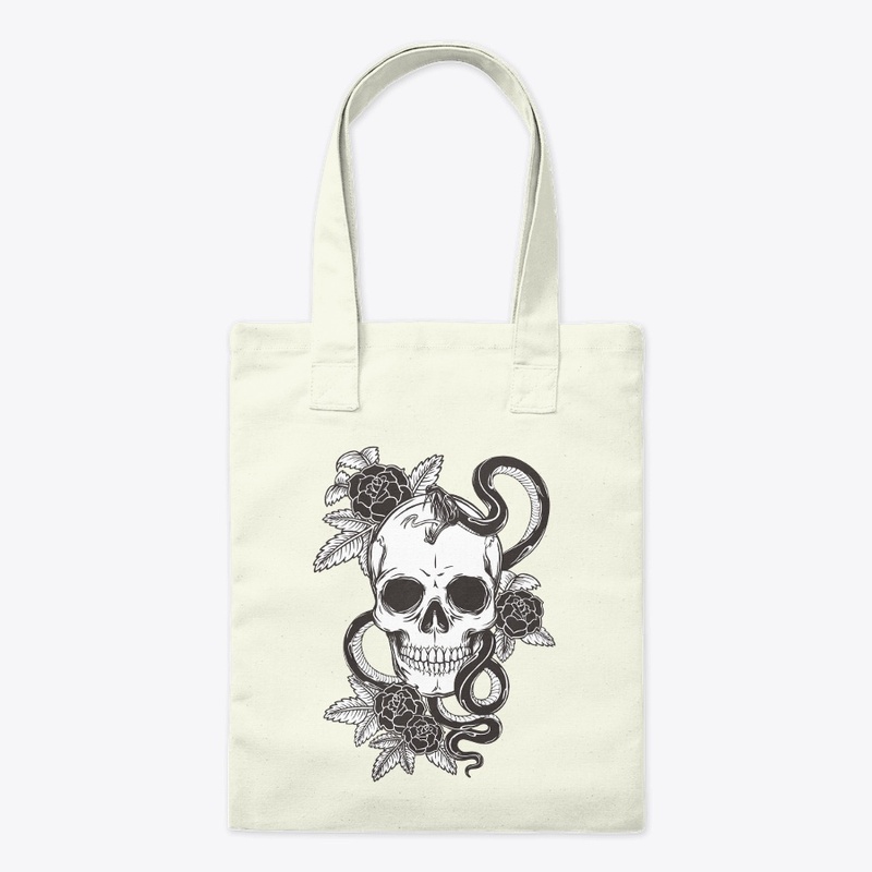 Skeleton with snake