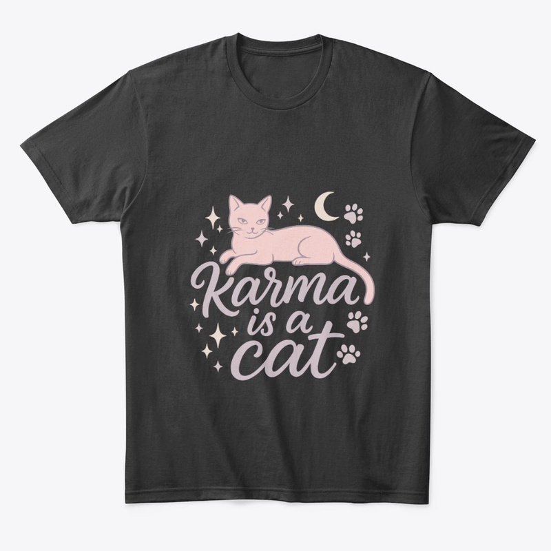 Karma Is a Cat Pastel Art Gift