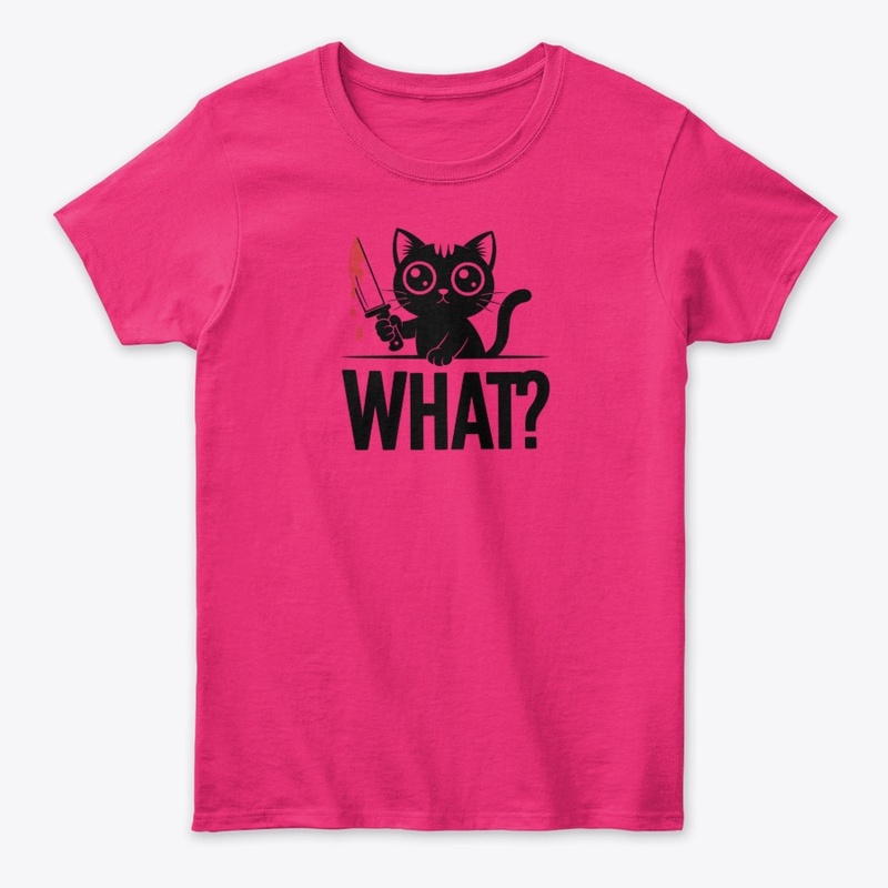 Funny Horror Cat What Graphic