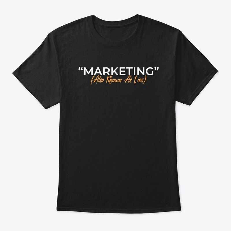 Marketing 101, White on Black