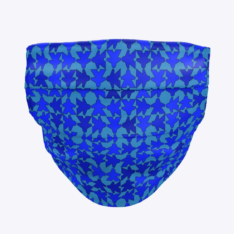 Blue Meeple Crossweave Mask