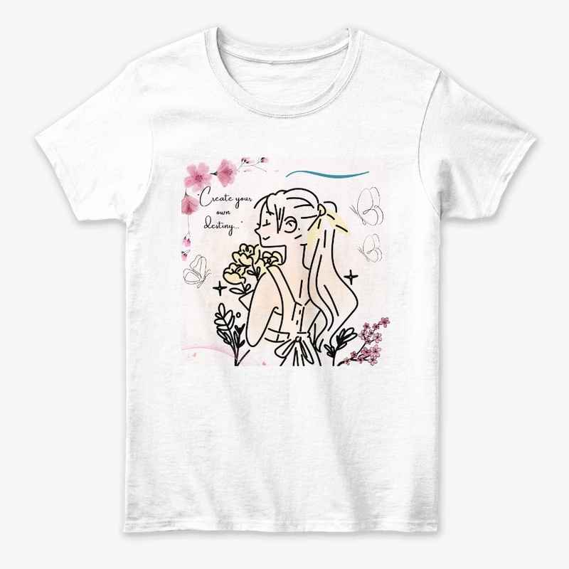 "Create Your Own Destiny" Girl Graphic  