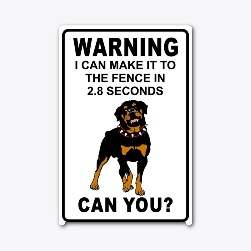 Rottweiler Warning Sign