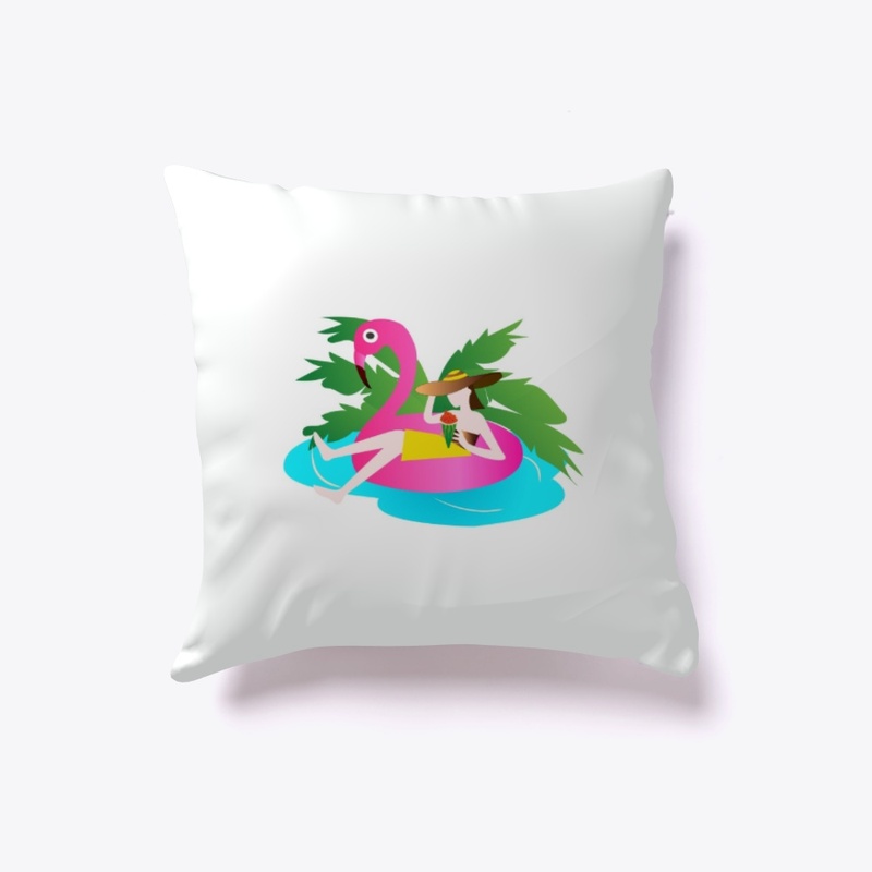 	 Flamingo Lifebuoy Clipart