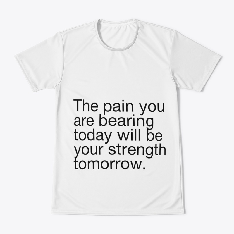 White T-shirt and beautiful words 