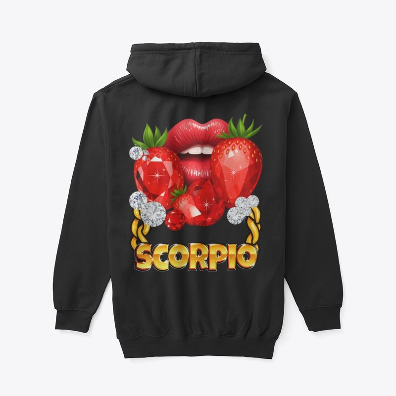 Scorpio Gold Chain Red Lips