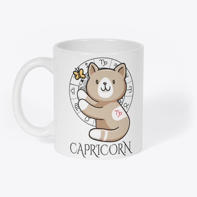  Capricorn Zodiac White T-Shirt