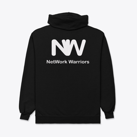 Network Warriors Black T-Shirt Back