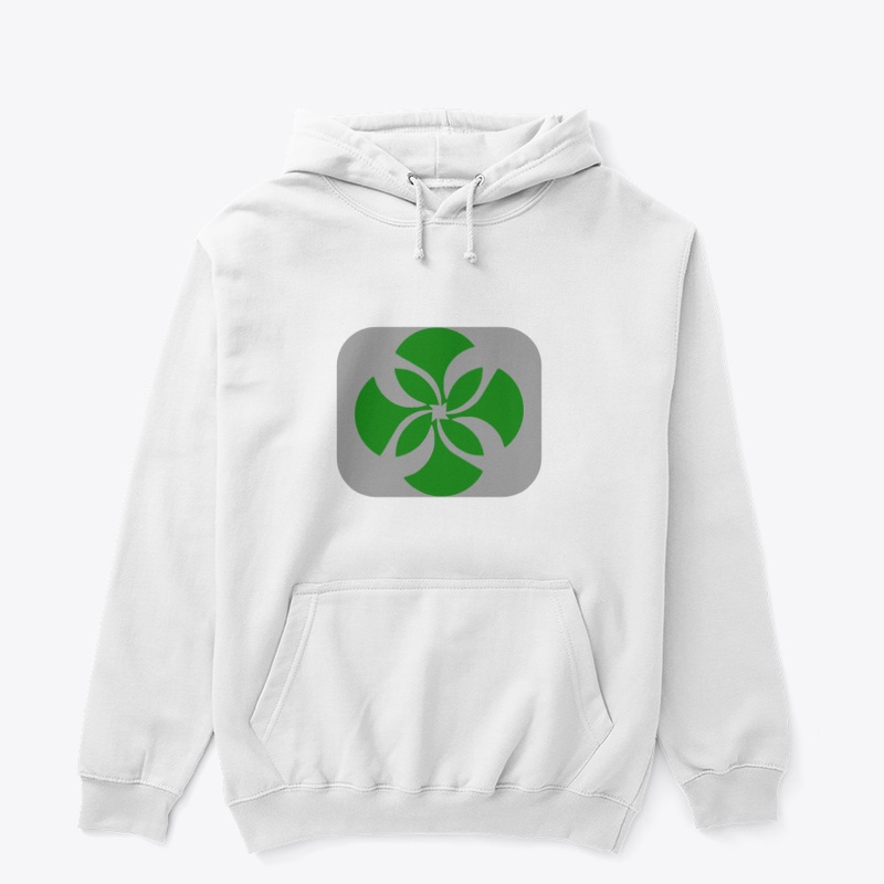 Abstract Green Floral Emblem Geometric