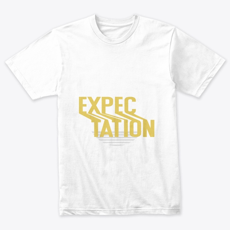 Expectation print t-shirt