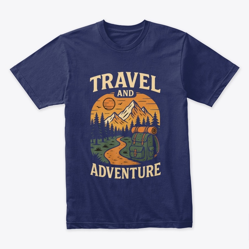 Travel and adventure t-shirt design