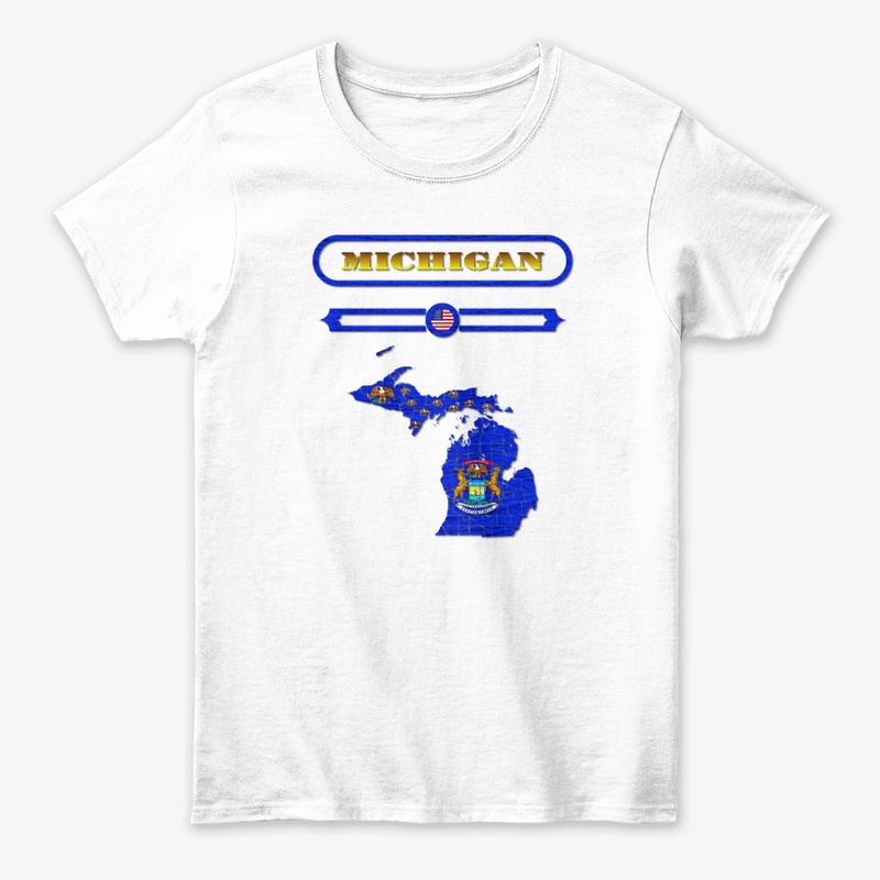MICHIGAN MAP, MICHIGAN. SAMER BRASIL