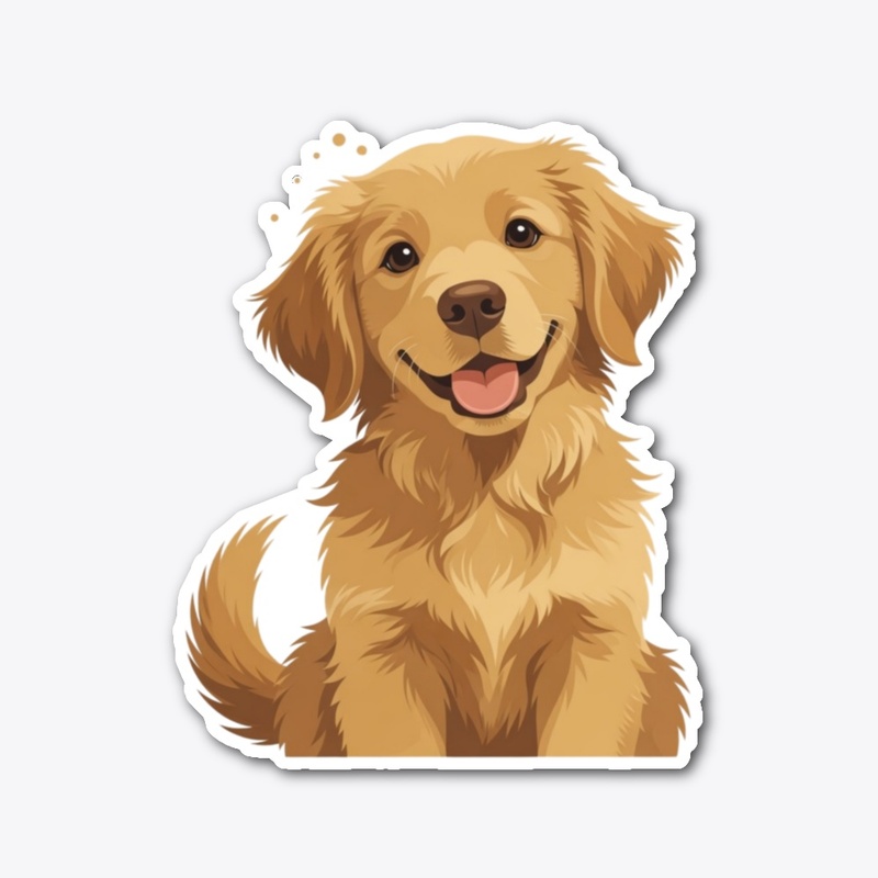 Happy Golden Retriever Puppy
