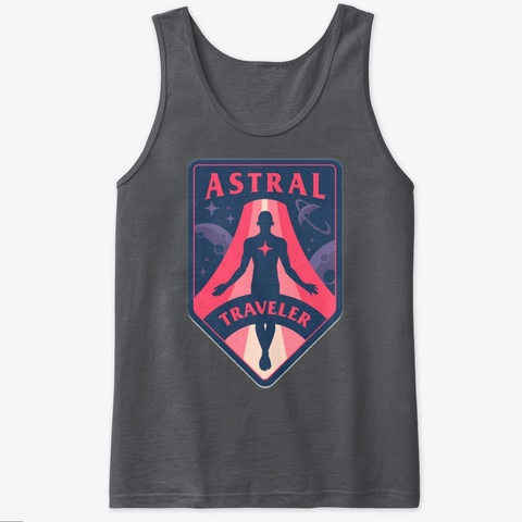 Astral Traveler Top Charcoal Maglietta Front