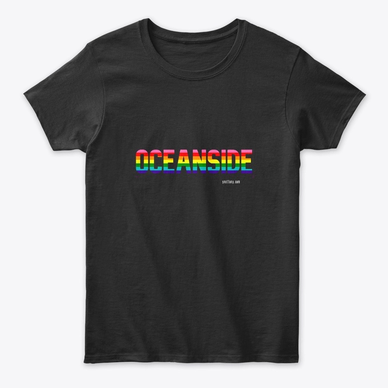 Oceanside Pride Rainbow Flag Apparel 