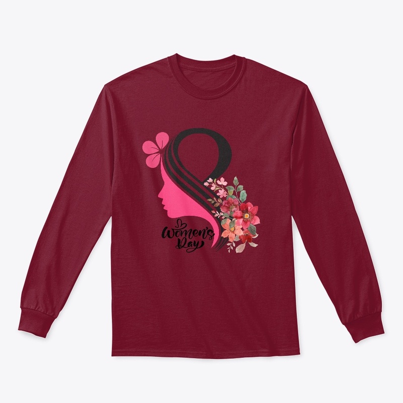 Womens Day Floral Emblem