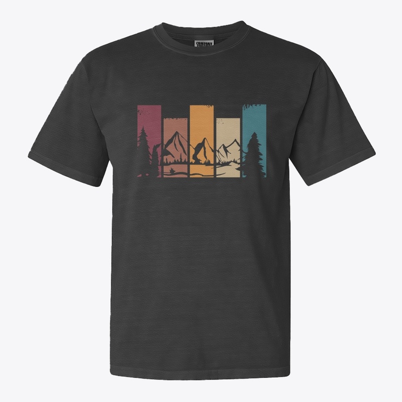 Vintage Mountain Sunset T-Shirt
