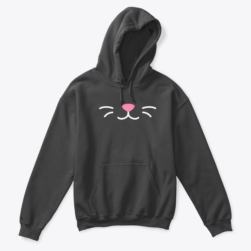 Cat lips face white