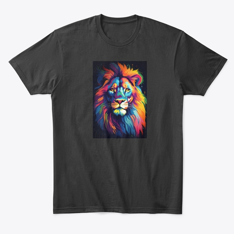 psycodelic lions face