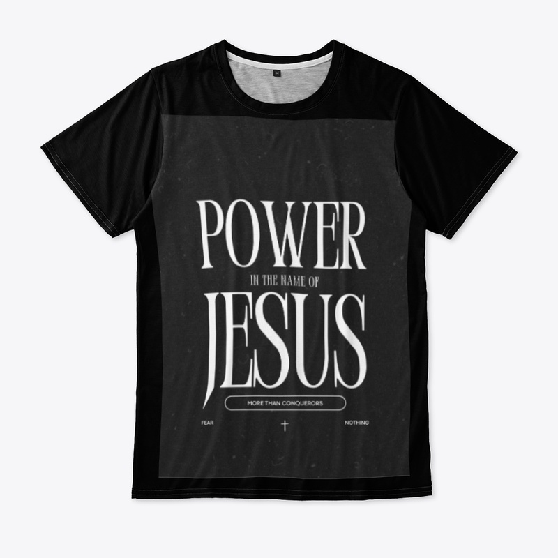 Power unto Jesus merch for T-shirts