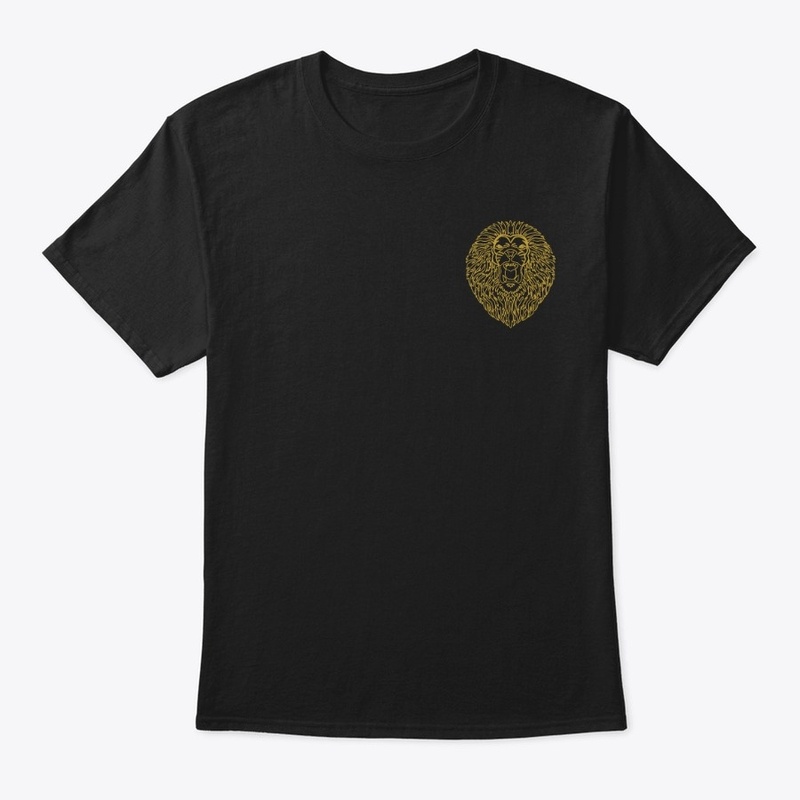 GoldLine Lion Merch t-shirt and hoodies