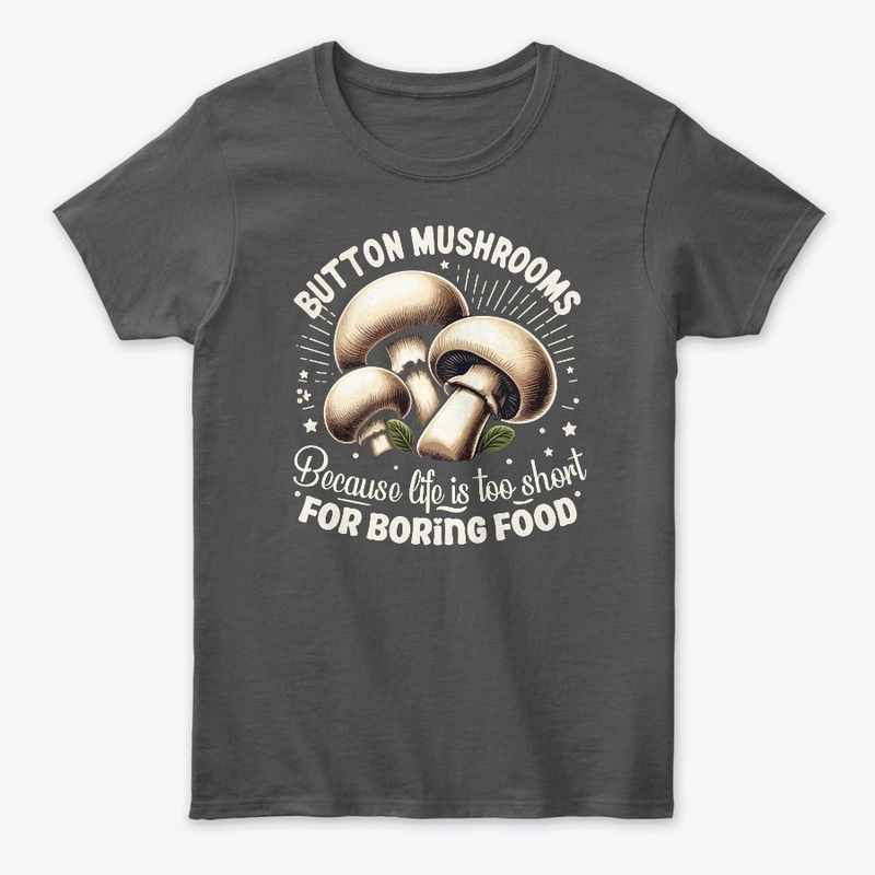 White Mushrooms Tee