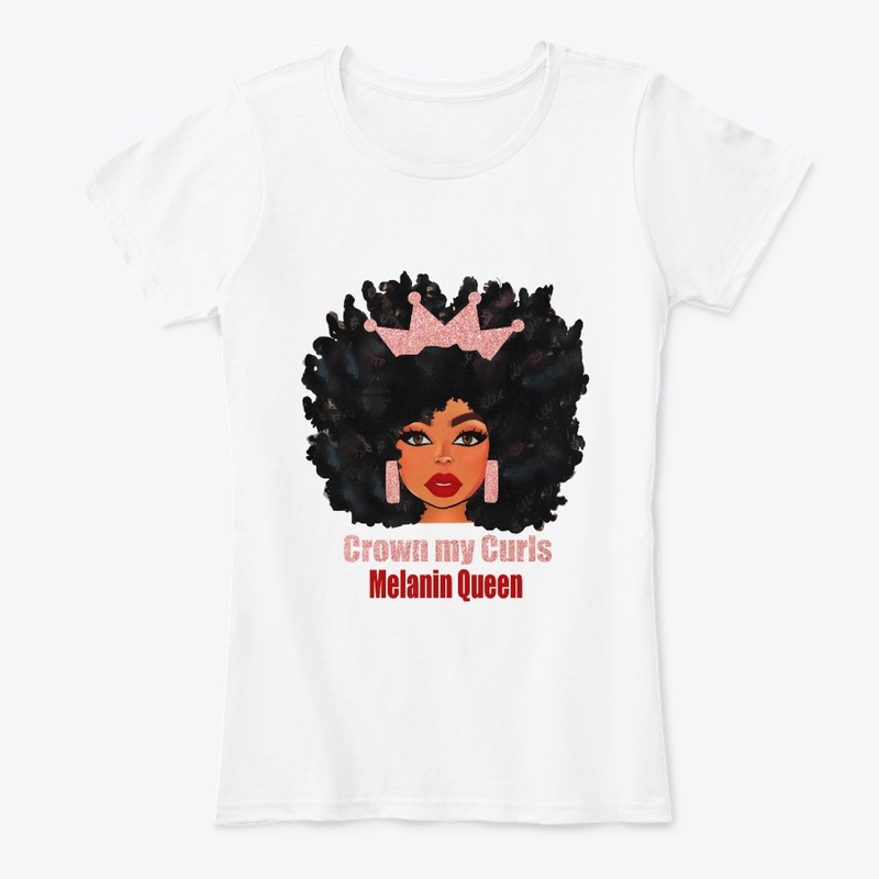 Crown my curls afro shirts
