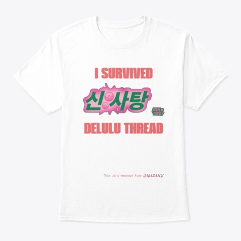 Delulu Daily Exclusive White T-Shirt Front