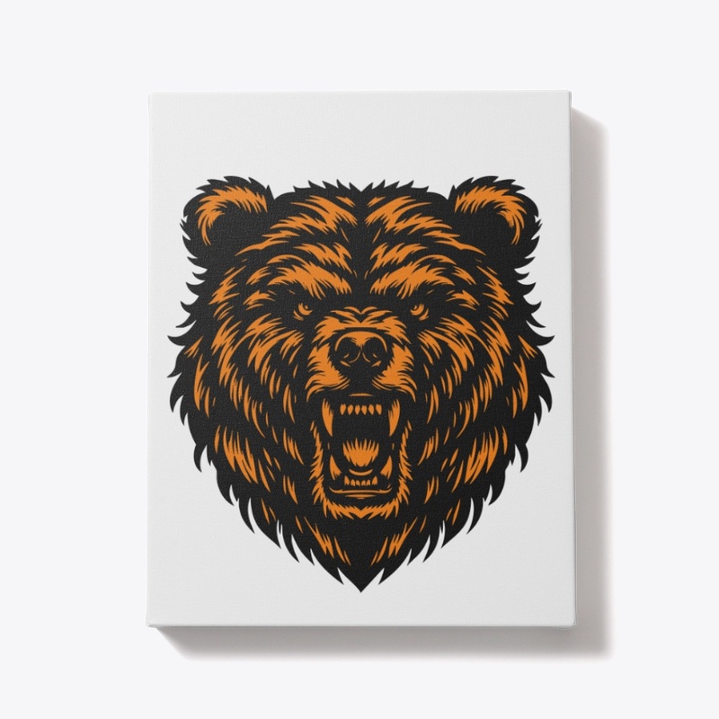 Untamed Bear Head Graphic