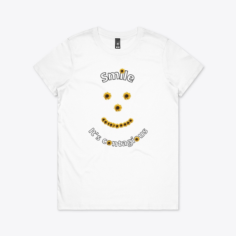 Smile_ It's Contagious/ Sunflower Tee