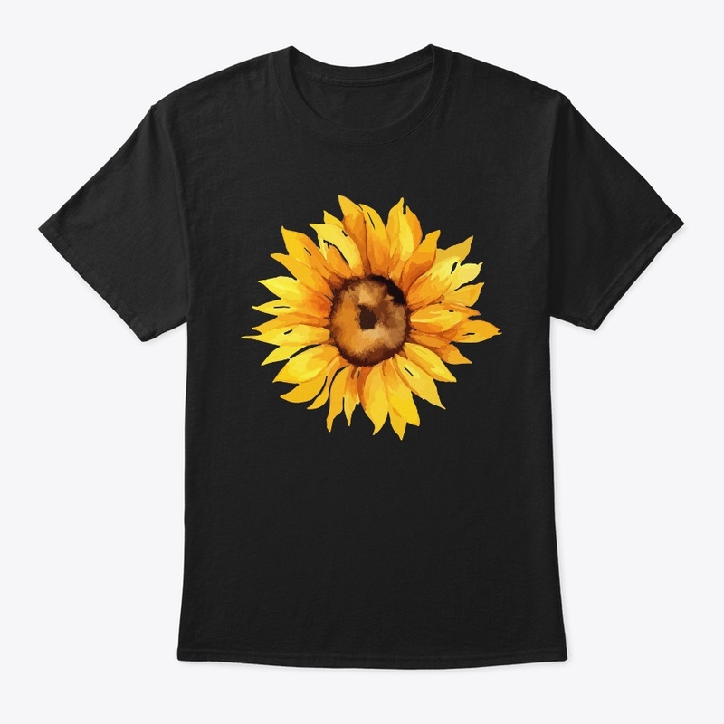 Watercolor Paint Sunflower T-Shirt