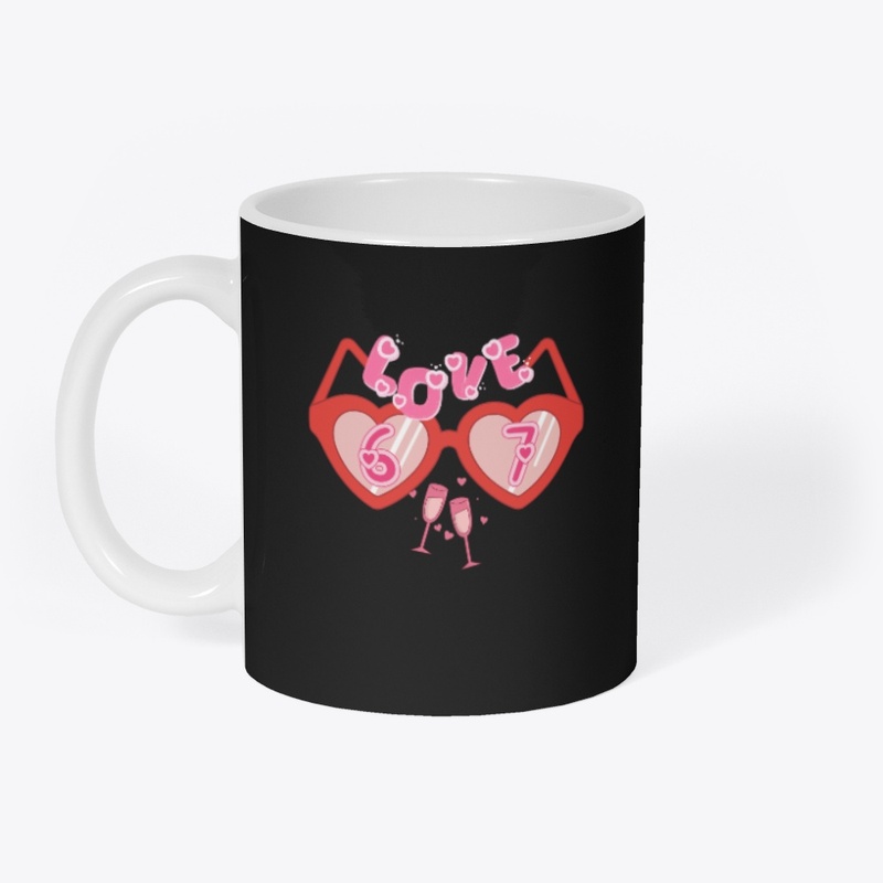 Love 67 Valentine Heart Sunglasses