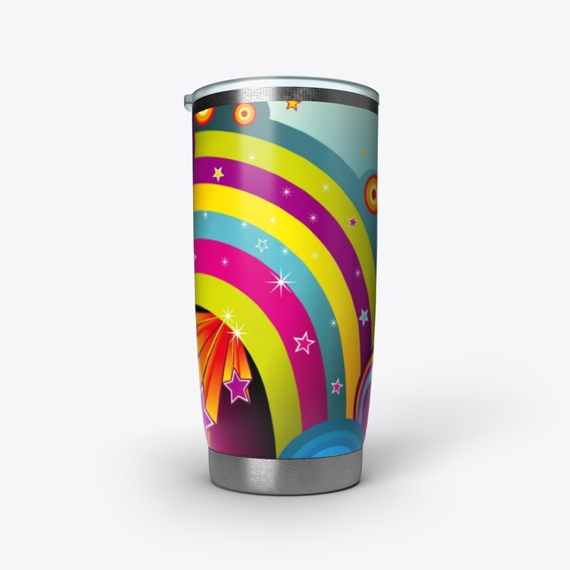 Groovy Baby!  Rainbow colors!