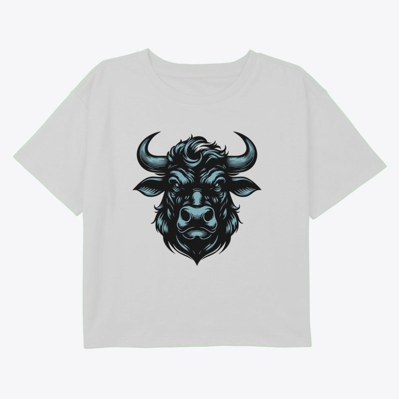 Striking Angry Cow Graphic