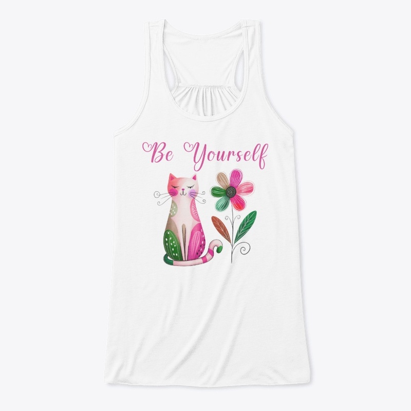 Be Yourself, Cute Boho Cat Design