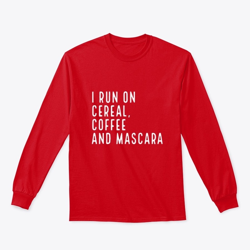 Cereal, coffee and mascara