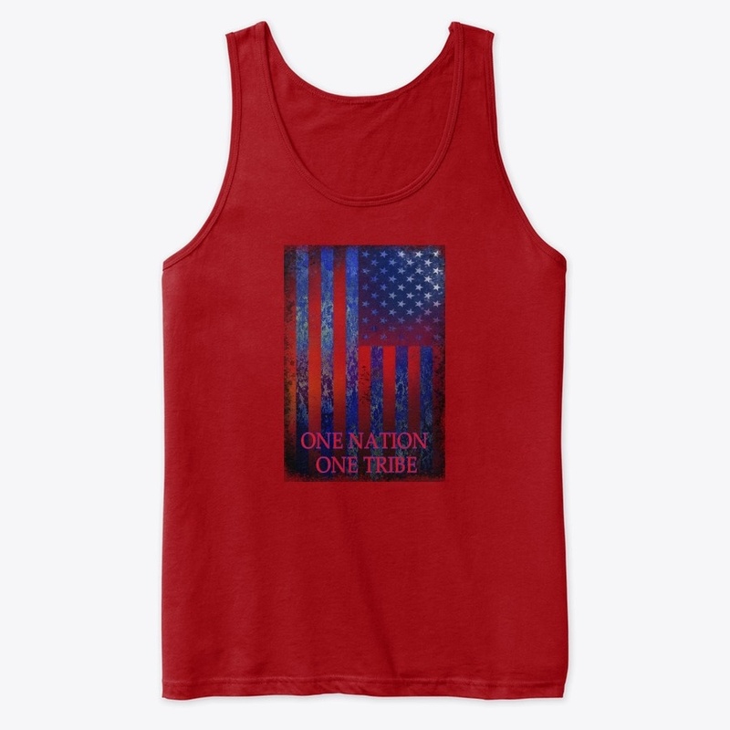 One Nation One Tribe American Flag 