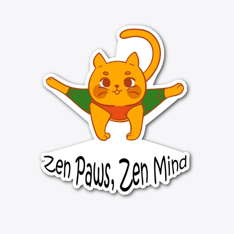 Yoga Cat Asana Zen Mind