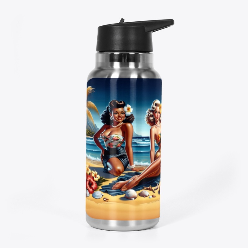 girls and beach