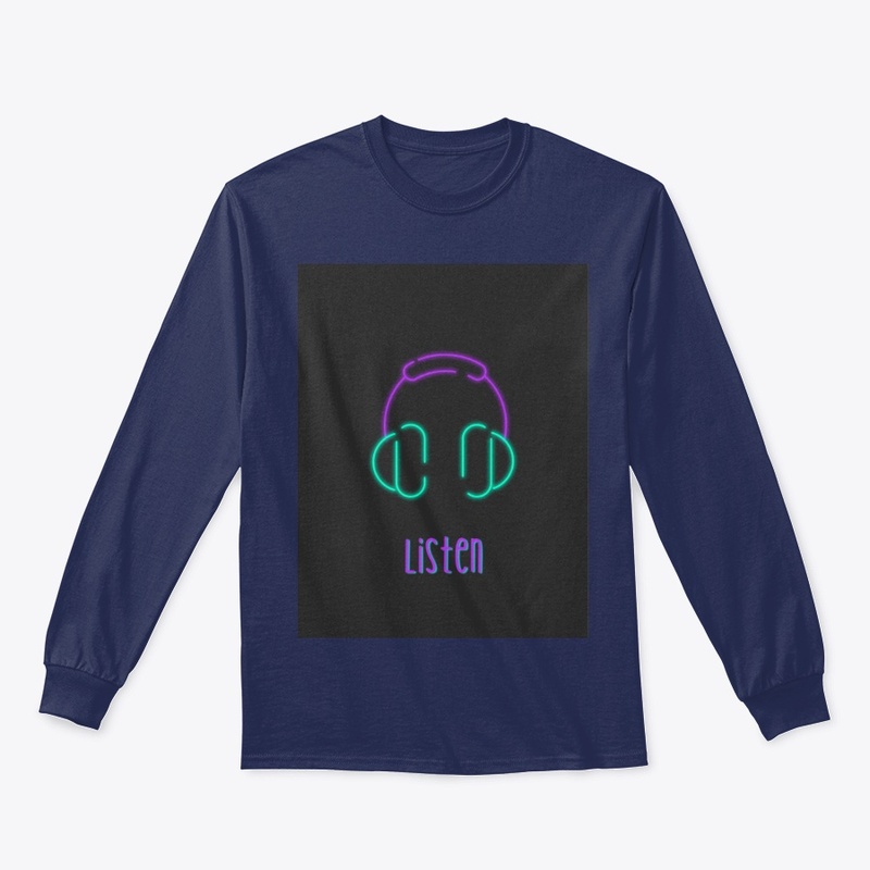 Vibrant Listen Graphic Hoodie & T-shirt 