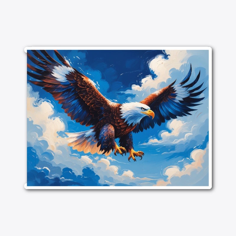 Majestic Bald Eagle in Flight