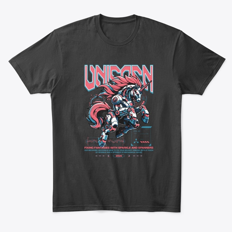 Mechanic Unicorn Animal Future Horse Y2K