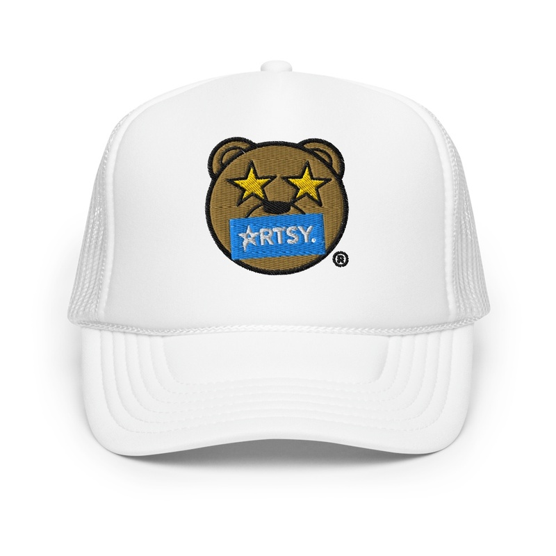 Artsy Life Teddy Star Trucker (White)