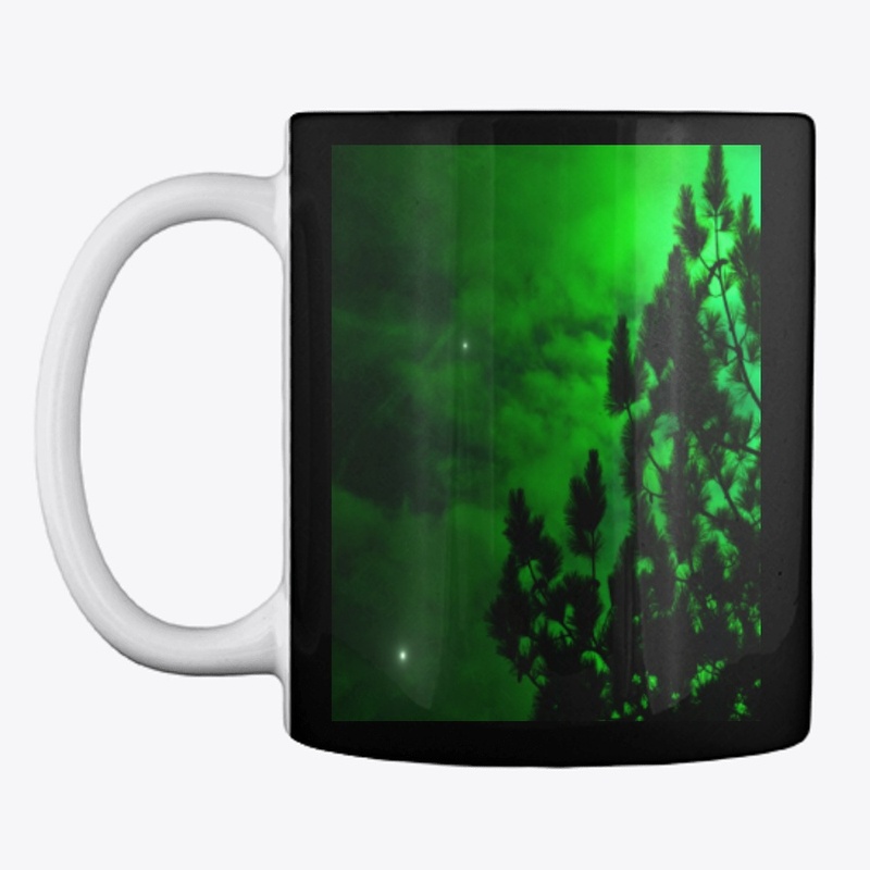 green tree glowing