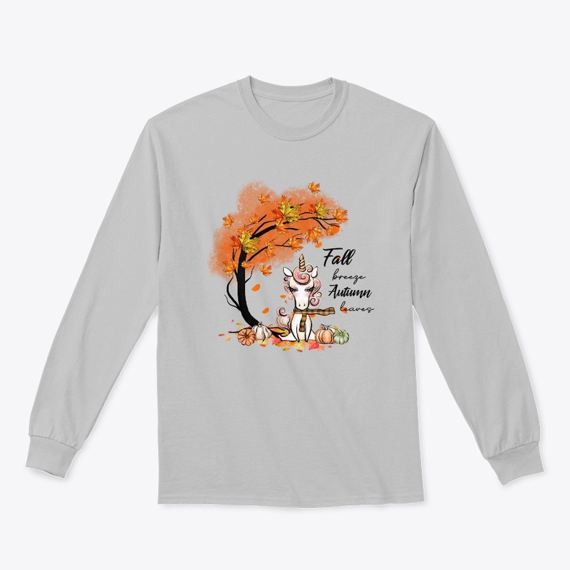 Unicorn in Autumn breeze girls/women tee