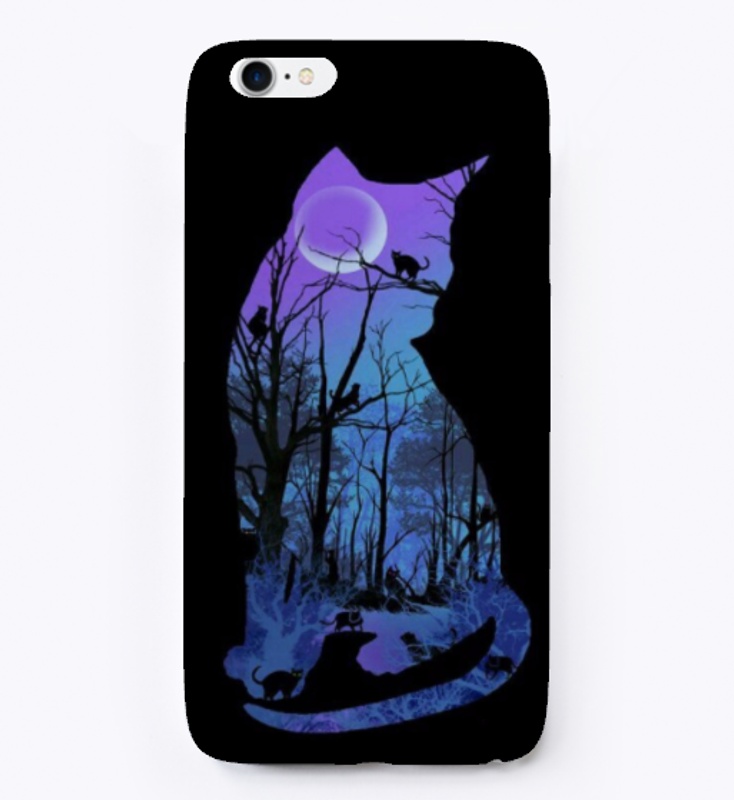 Night Cat iPhone Cases