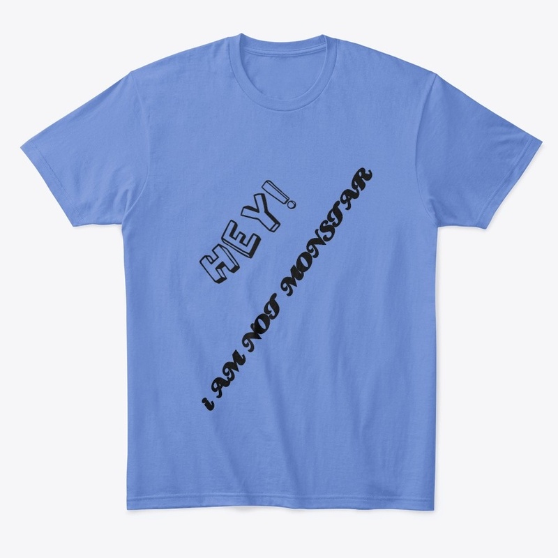 MONSTAR WORDS on t shirt  for uni-sex