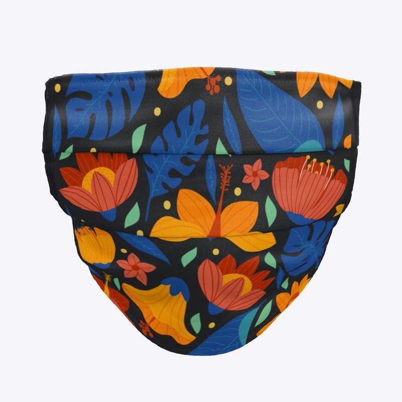 Flower Pattern, Mask Pattern, Pillow
