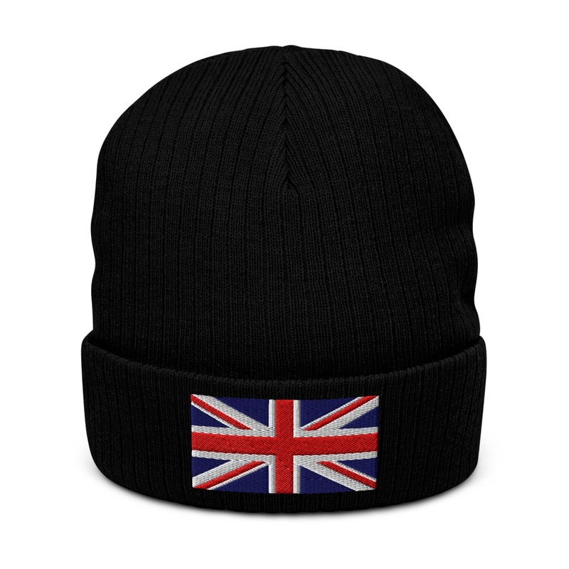 Union Jack Embroidered Beanie